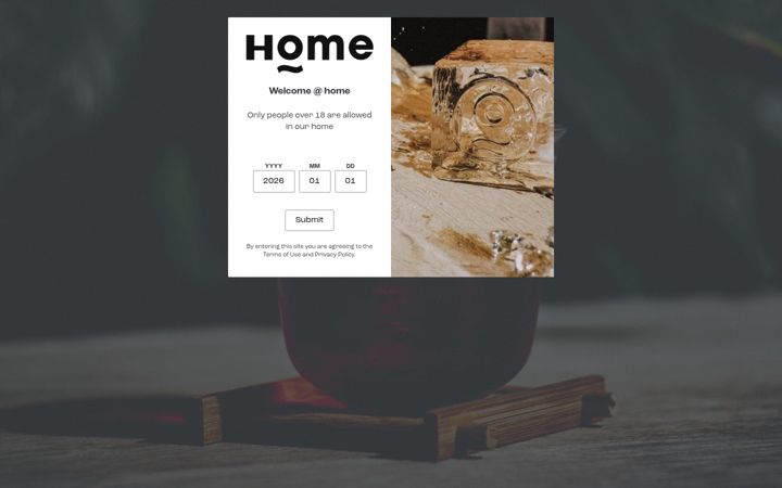 Screenshot of home-cocktails.com