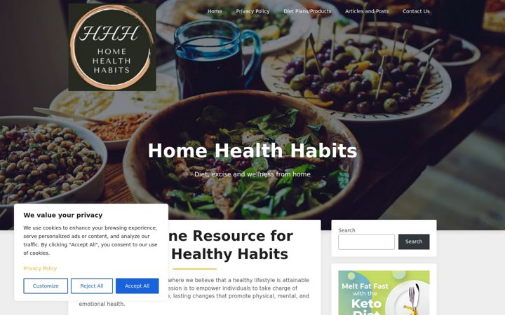 Screenshot of home-health-habits.com