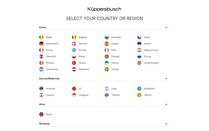 Screenshot of home-kueppersbusch.com