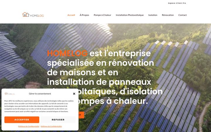 Screenshot of home-log.fr