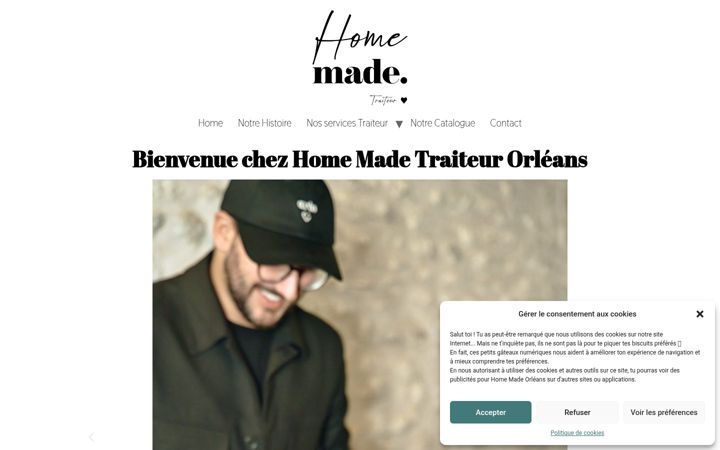 Screenshot of home-made-orleans.fr