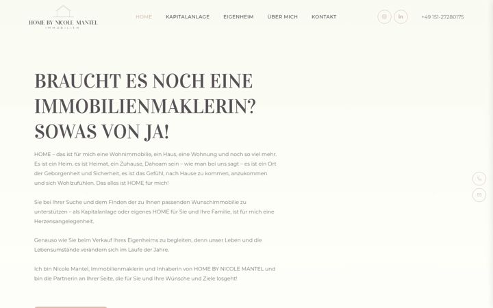 Screenshot of home-nicolemantel.de