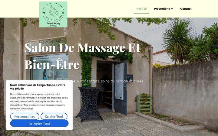 Screenshot of home-of-wellness.fr