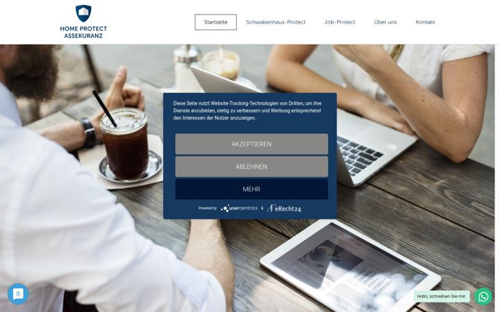 Screenshot of home-protect-assekuranz.de