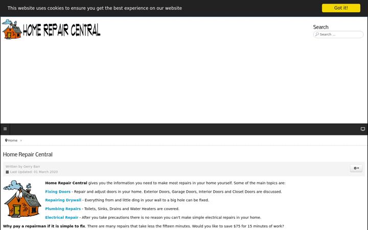 Screenshot of home-repair-central.com