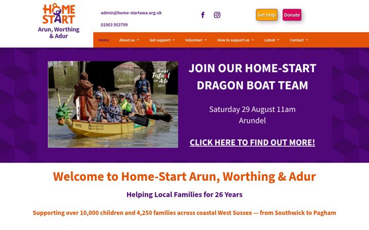 Screenshot of home-startawa.org.uk
