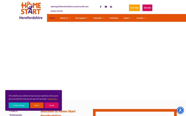 Screenshot of home-startherefordshire.co.uk