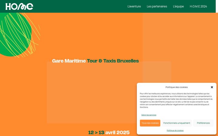 Screenshot of home.brussels