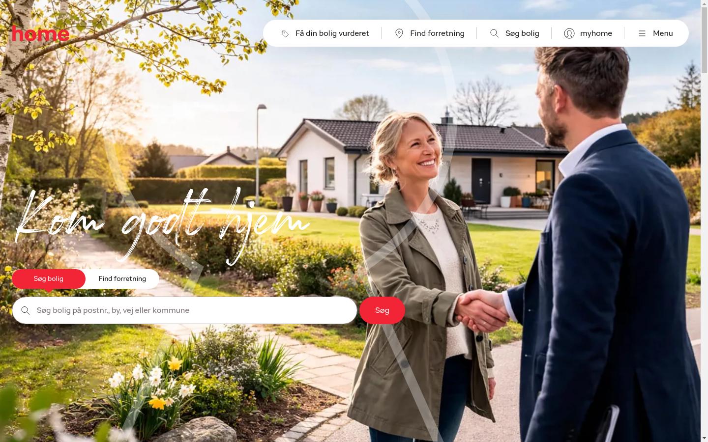 Screenshot of home.dk