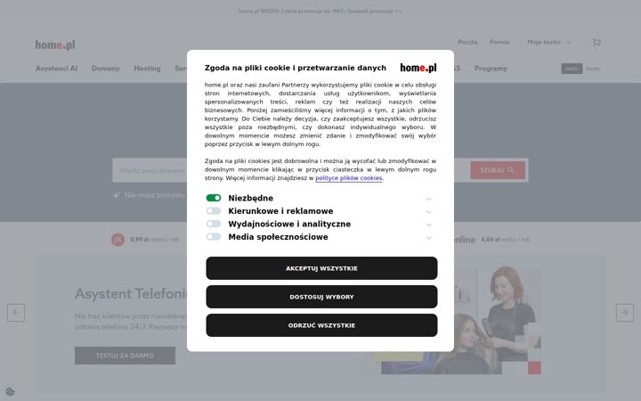 Екранна снимка на home.pl