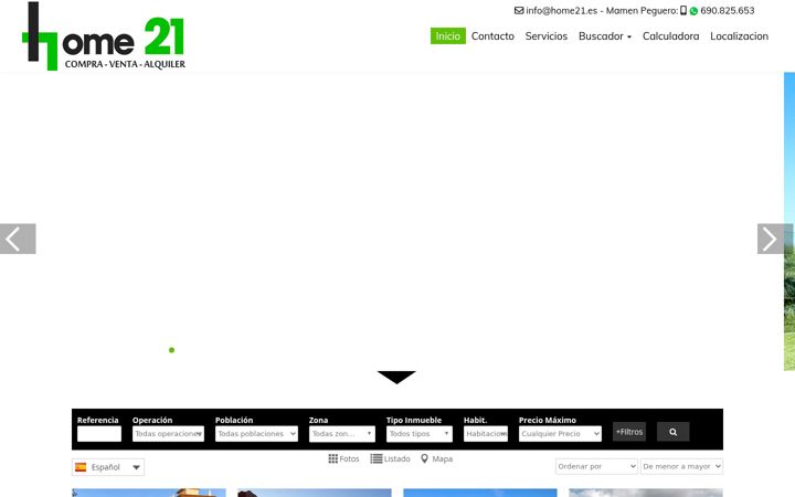 Screenshot of home21.es
