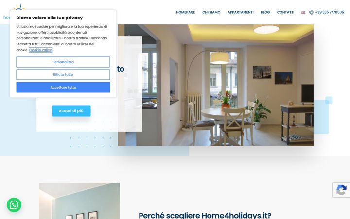 Screenshot of home4holidays.it