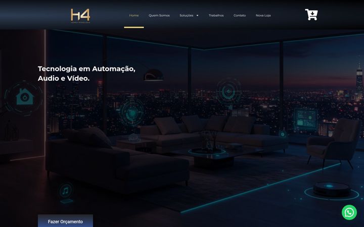 Screenshot of home4tecnologia.com.br