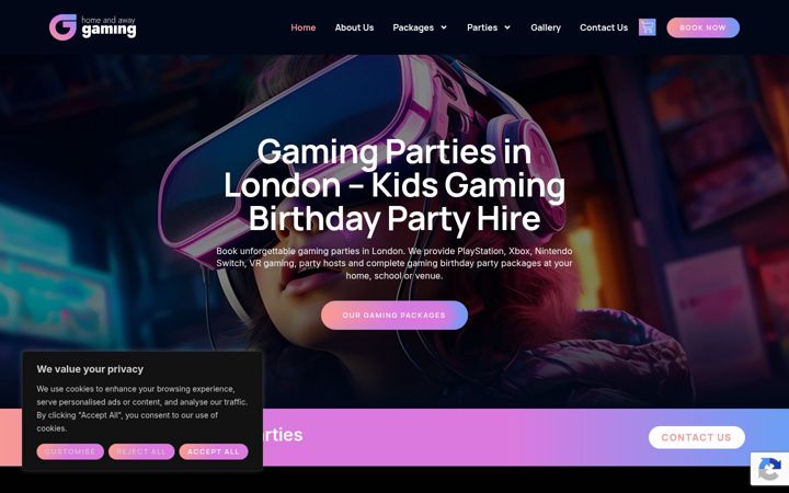 Screenshot of homeandawaygaming.co.uk