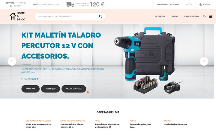 Screenshot of homeandbrico.com