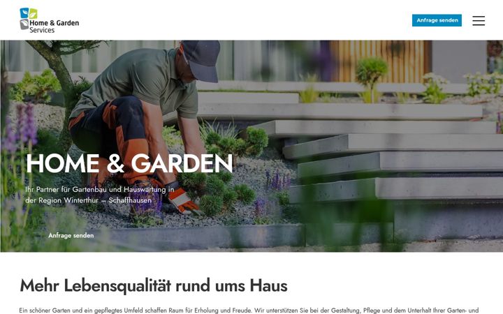 Screenshot of homeandgardenservices.ch