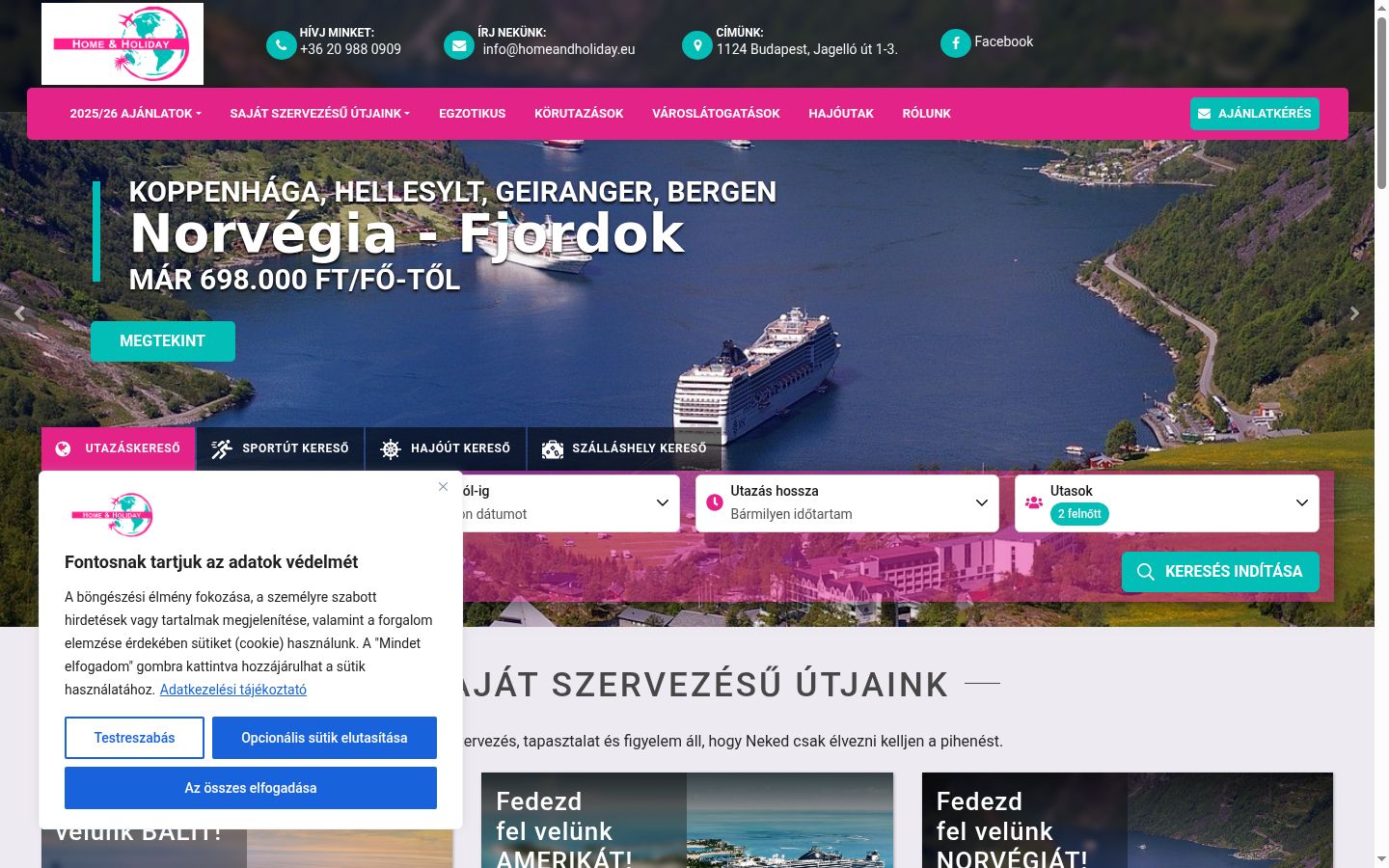 Screenshot tal-banner tal-kunsens muri qabel kwalunkwe interazzjoni