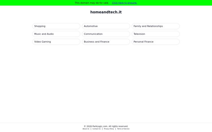 Screenshot of homeandtech.it