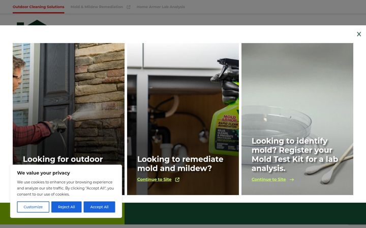 Screenshot of homearmor.com
