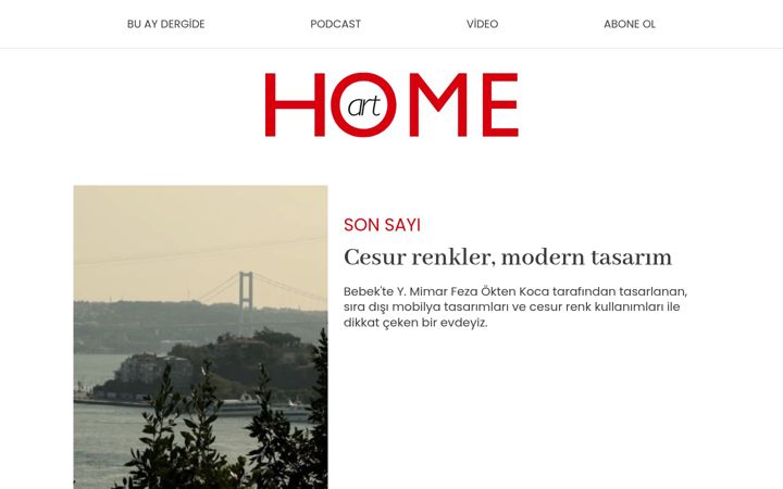 Screenshot of homeart.com.tr