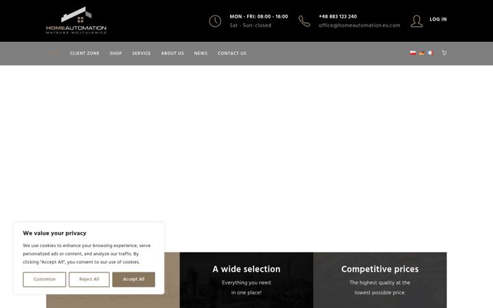 Screenshot of homeautomation.eu.com