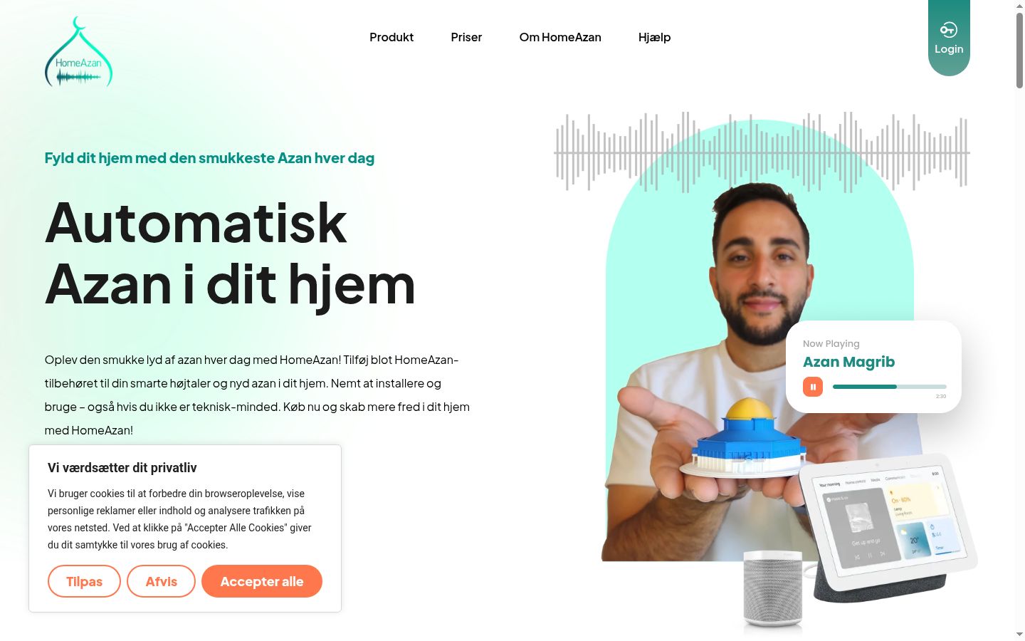 Screenshot tal-banner tal-kunsens muri qabel kwalunkwe interazzjoni