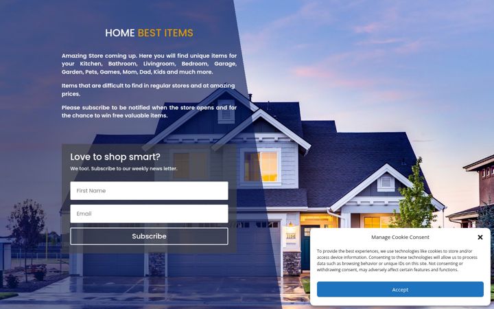 Screenshot of homebestitems.com