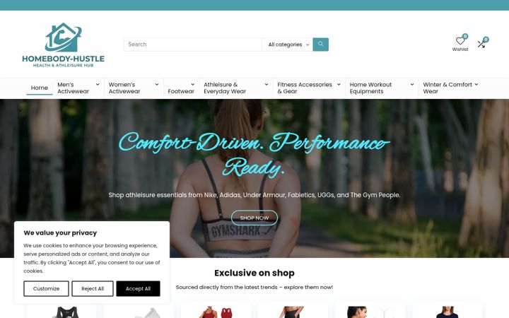 Screenshot of homebody-hustle.com