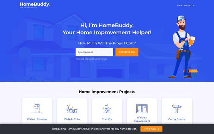 Screenshot of homebuddy.com