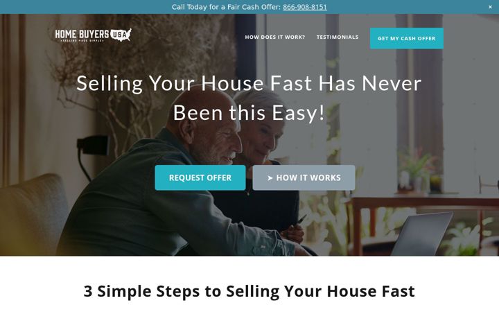Screenshot of homebuyersusa.com