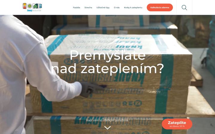 Screenshot of homebyknauf.sk