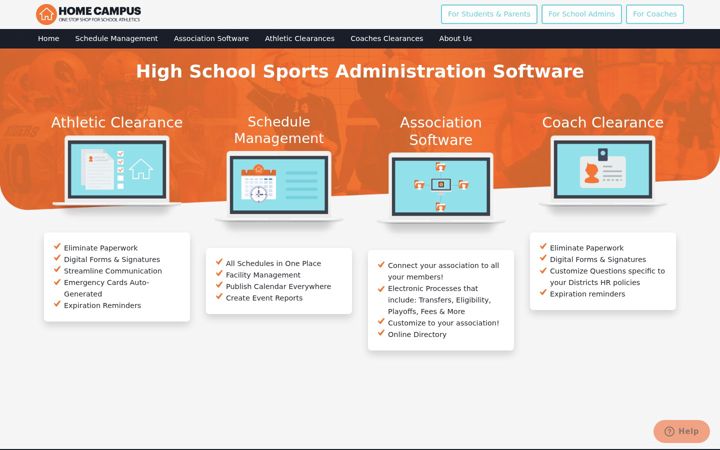 Screenshot of homecampus.com
