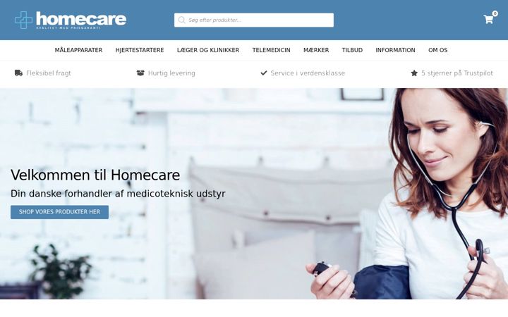 Screenshot of homecare.dk