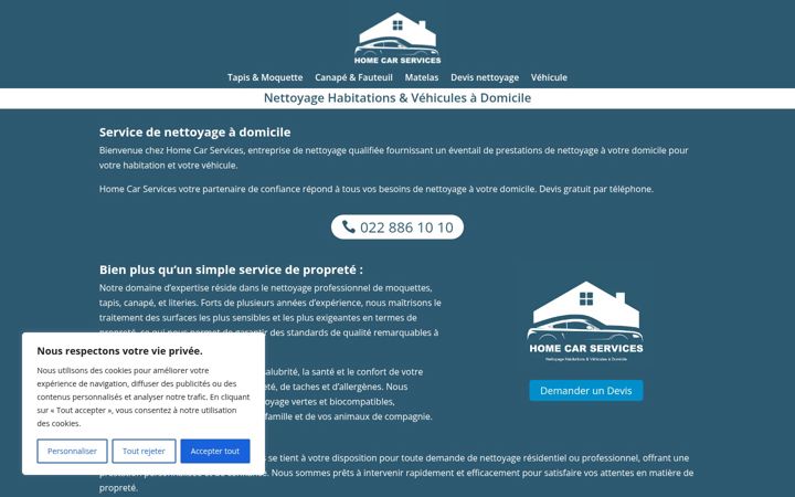 Screenshot of homecarservices.ch