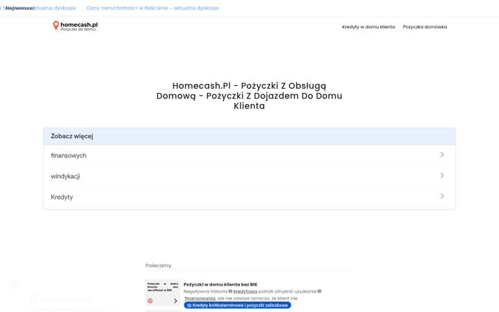 Screenshot of homecash.pl
