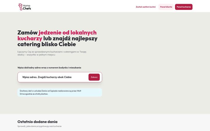 Screenshot of homechefs.pl