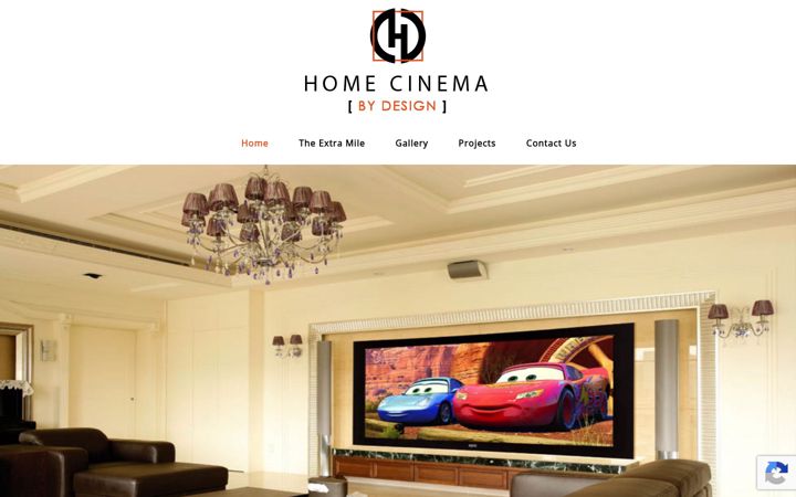 Screenshot of homecinemabydesign.co.uk