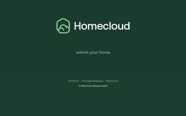 Screenshot of homecloud.de