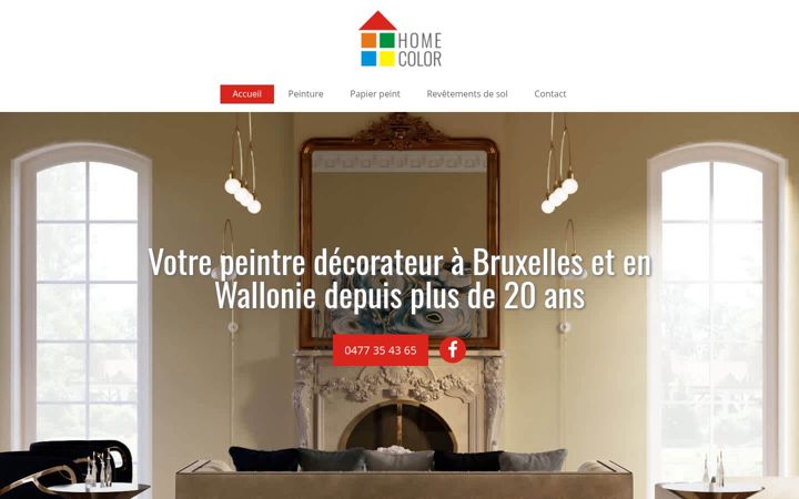 Screenshot of homecolor.be