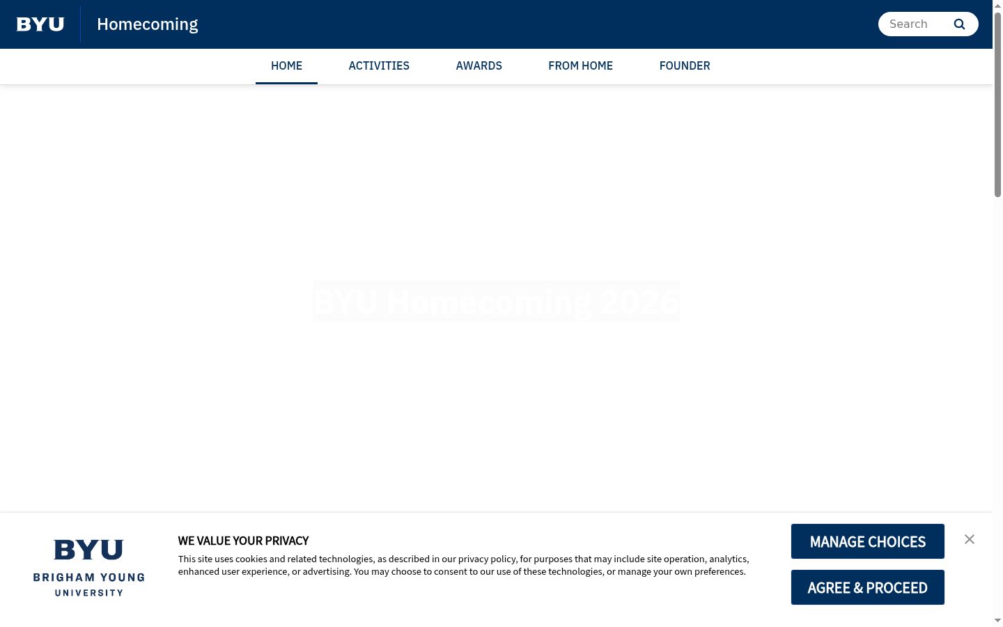 Capture d'écran de la bannière de consentement affichée avant toute interaction