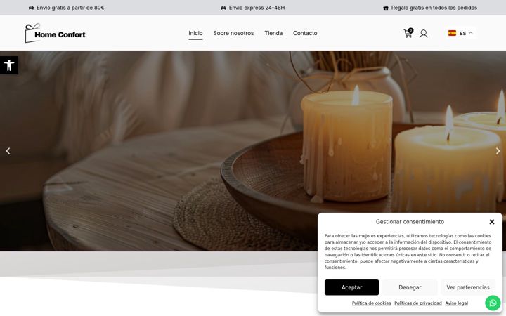 Screenshot of homeconfort.es