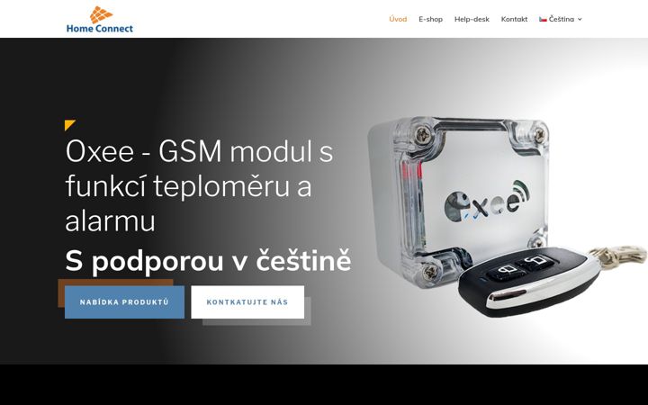 Screenshot of homeconnect.cz