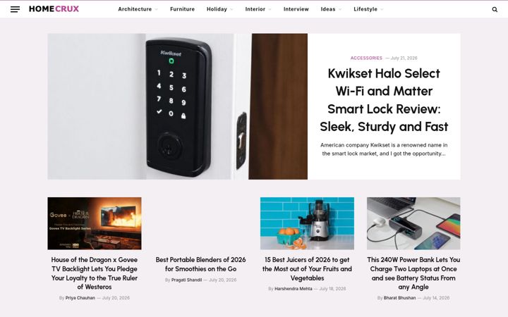 Screenshot of homecrux.com