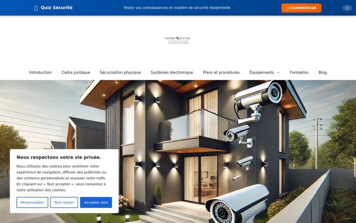 Screenshot of homed-efense.fr