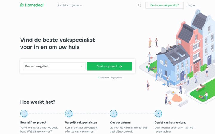 Screenshot of homedeal.be