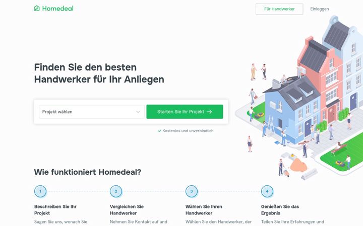 Screenshot of homedeal.ch