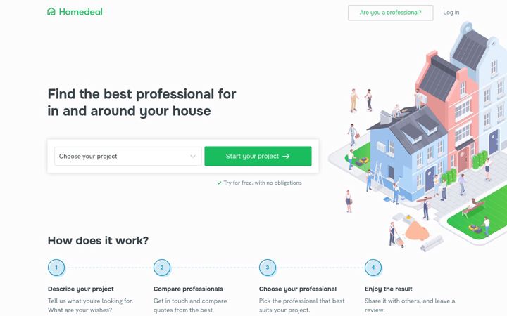 Screenshot of homedeal.ie