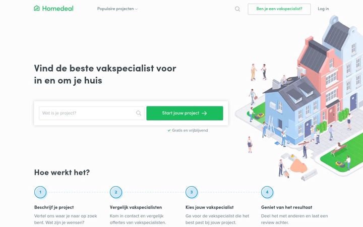 Screenshot of homedeal.nl