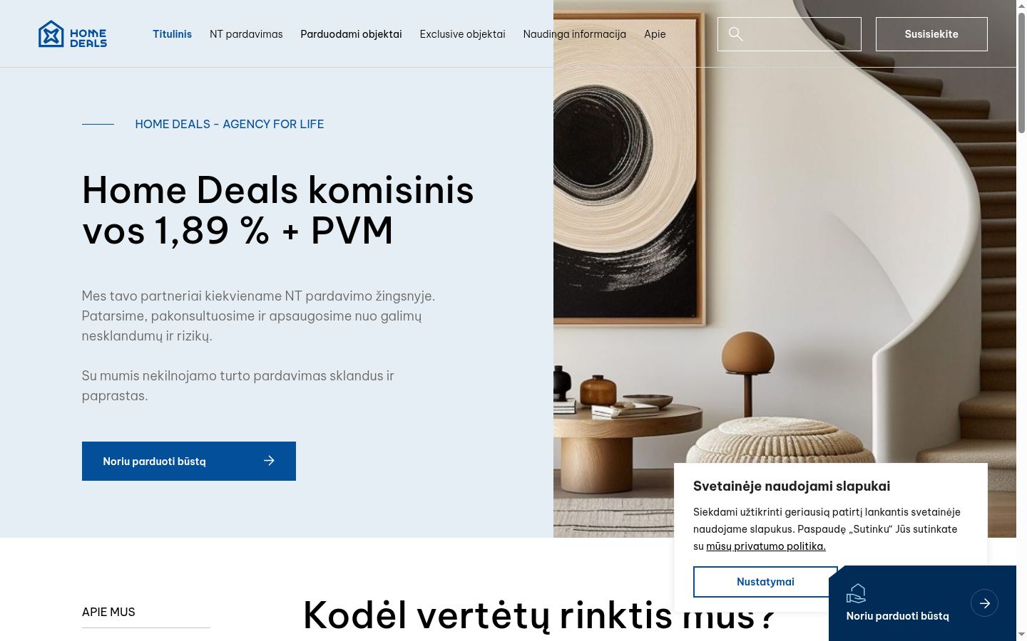 Posnetek zaslona pasice za privolitev, prikazane pred kakršno koli interakcijo