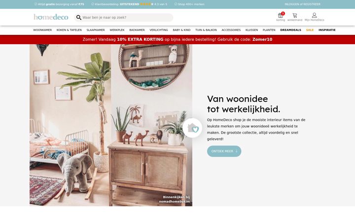 Screenshot του homedeco.nl